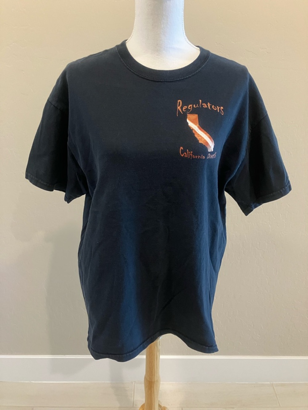 Gildan Black Short Sleeve Tee with California Divers Graphic